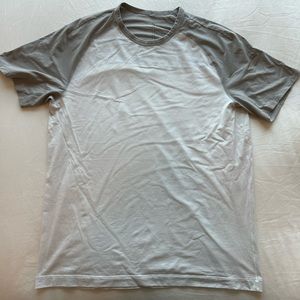 Lulu Fundamental Tee white/grey large